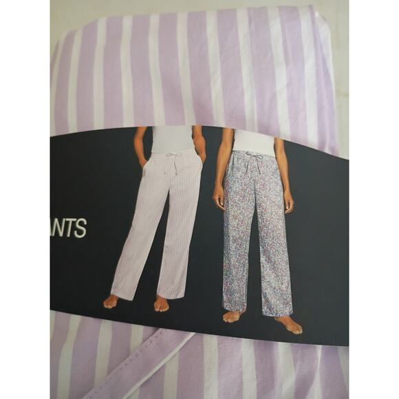 Gap Women's 2 Pack PJ Pants, Purple, Medium - Picture 1 of 2